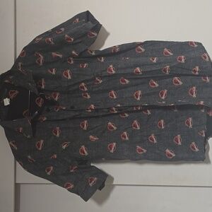 Jurrasic Park Butron Down Short Sleeve Tee